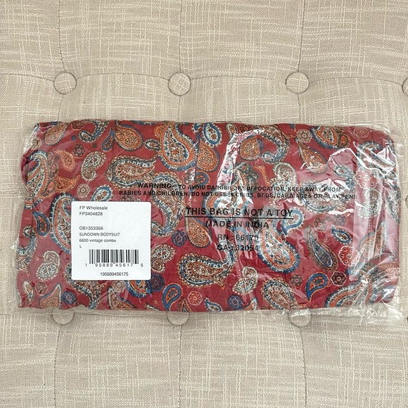 NWT Free People Intimately Vintage Combo Sundown Bodysuit Size L - Picture 12 of 16